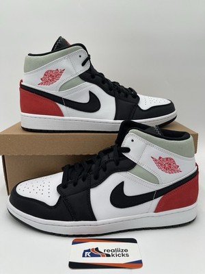 Mens Size 12 Nike Air Jordan 1 Mid SE Union Red Black Toe 2020 (852542-100) NEW!