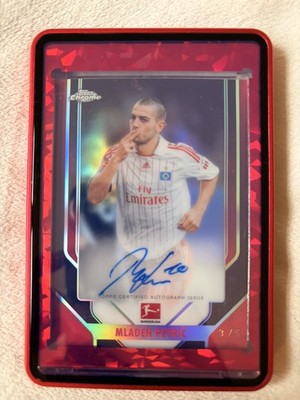 2025/26 Topps Bundesliga Chrome Mladen Petric /5 On Card Auto HSV Hamburg