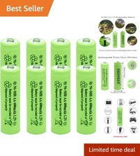 8 Pre-Charged 600mAh NiMH AA Rechargeable Batteries for Versatile Applications 2.00 per gallon