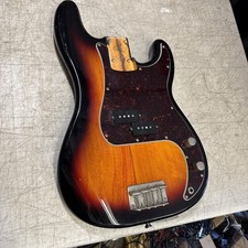 2019 Fender Squire Precision P-Bass Body Caricato -Costruisci Liutaio Scoppio/Tortioso