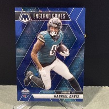 GABRIEL DAVIS 2025 PANINI MOSAIC ENGLAND GAMES PLUE PRIZM #255 SP JAGUARS /99