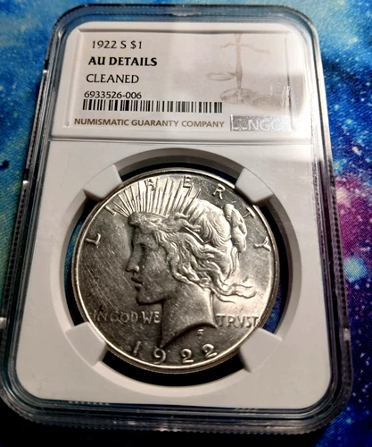 1922 S Peace Dollar NGC AU Details