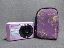 SAMSUNG ES20 10.2MP PINK CCD DIGITAL CAMERA Y2K DIGICAM 2GB SD CASE TESTED AA
