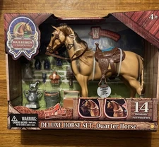Sunny Days Entertainment Deluxe Quarter Horse with Moveable Head 14 Accs New