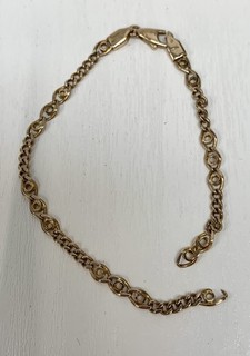9ct Yellow Gold 375 Spares/Repairs 4.53gm Scrap Parts or Repairs Bracelet