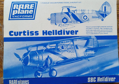 1:72 Curtiss Helldiver  Rareplane Vacukit sehr selten