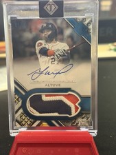 🔥 2025 Topps Transcendent Jose Altuve Blue Jumbo Patch Auto 2/10 🔥