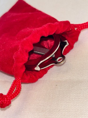 Mini Tijeras Plegables Vintage Bolsillo Miniatura Pequeño Corte Terciopelo Bolsa Metal - Imagen 4 de 5