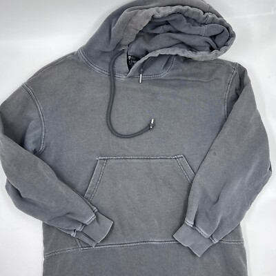 7 For All Mankind Hoodie Size S Gray Pullover Sweatshirt Casual Wear Atheltic