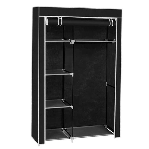 64"Portable Closet Storage Organizer Wardrobe Clothes Rack with Shelves Quality - Picture 6 of 12