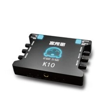 K10 Studio Sound Card Audio Usb External Computer Pc Phone Singing Recording NEW