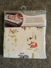 Trend Lab 100 Cotton Flannel Changing Pad Cover Animals