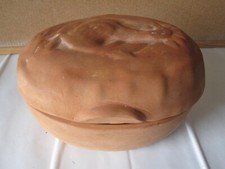 Pentola cuocipollo in terracotta vintage tegame antico cuoci gallina casseruola