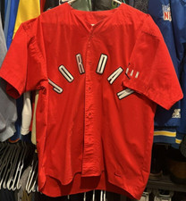 RARE Vintage 90s Nike Air Jordan Embroidered Baseball Jersey Shirt XL Jumpman