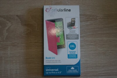 Cellularline Book Uni Handytasche rosa 2XL