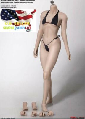 PHICEN 1/6 S16A Flexible Female M Bust Seamless Body Pale Steel Skeleton  USA 