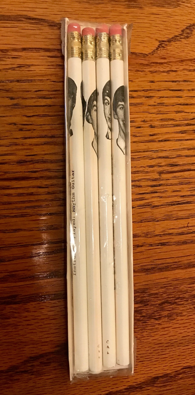 Vintage Beatles 4-Pencil Set Sealed in Original Packaging-image