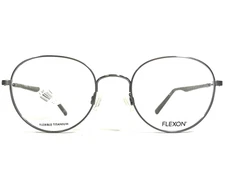 Marchon Eyeglasses Frames Flexon H6010 035 Shiny Gray Gunmetal Large 50-20-140