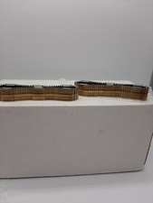 NOS MEN'S GOLD STAINLESS MAGNETIC STRETCH BRACELET lot of 2 FJF JAPAN