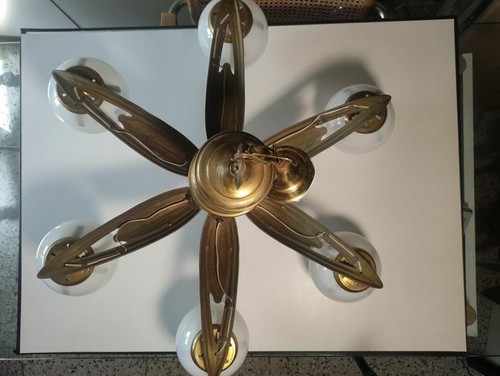 Ceiling light, Mid Century Modern, Art Deco, Empire, Hollywood Regency, Gatsby, - Picture 7 of 11