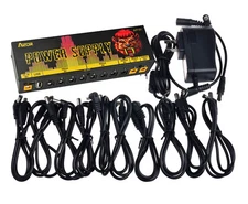 AZOR Power Supply 18V 1A Effect Pedal Power Adapter 10 Outputs Effect Power New