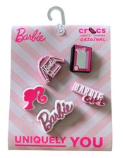 BARBIE CROCS Jibbitz Charms 5 pc SET NEW Genuine Crocs  Track