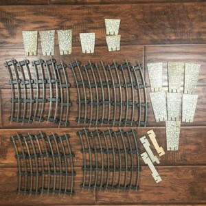 curved cardboard trestles gilbert flyer tracks brick train pc lot american