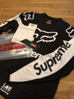 Supreme Fox Racing Moto Jersey Multi color 2018SS Black Supreme Fox Racing Moto Jersey Multi color 2018SS Black
