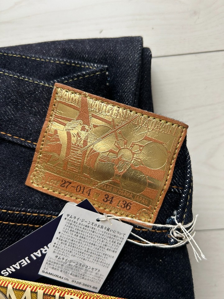 SAMURAI JEANS S510XX 25 OZ MT Edizione Speciale Limitata, Taglie 30-38, Jeans Grezzi Giapponesi