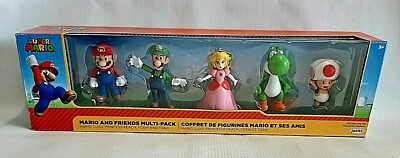NEW Nintendo Super Mario Friends Multipack 5 Figures 2''-3'' Tall by Jakks Pacific