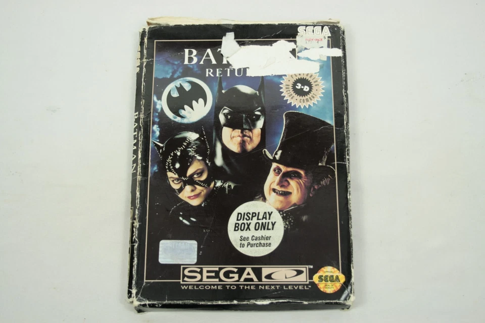 Batman Returns Sega CD 1993 KB Kay Bee Toys Display CIB Complete with Reg Card - Image 2 of 4