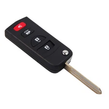 HQRP Folding Flip Modified Key FOB Shell Remote Case for Nissan Maxima 2004-06