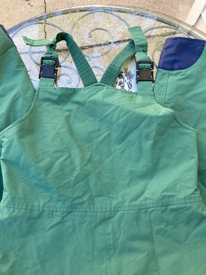 🔥 VTG CABELA'S GREEN GORE-TEX THINSULATE HUNTING BIB OVERALLS L COVERALLS - Image 2 of 4