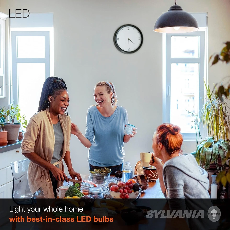 SYLVANIA LED A19 Light Bulb, 40W Equivalent, Efficient 6W, Medium Base, Frost... - Image 4 of 4