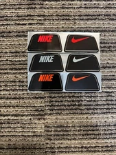 Chrome NIKE Visor Tabs Football Helmet Decals Football Eye Visors Full Size