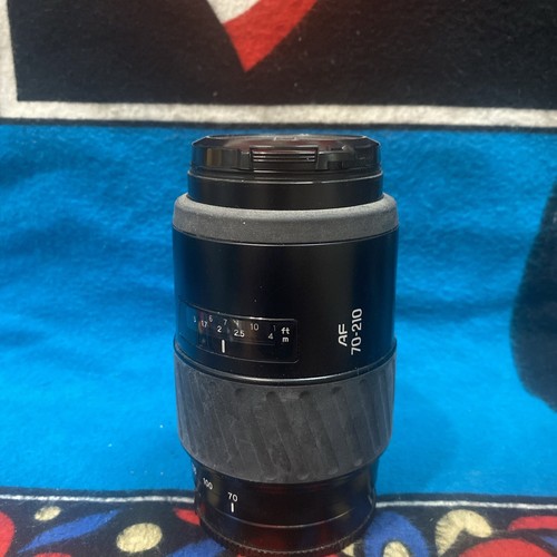 Minolta AF 70-210 AF Zoom 70-210mm 1:35 22)-5.6 Lens Tested Working Great Clean