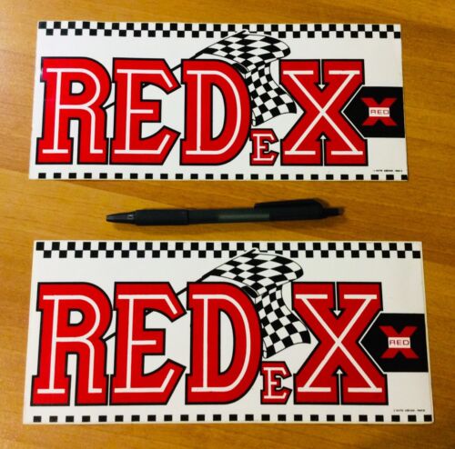 lot 2 gros autocollant sticker REDEX original années 70 rallye racing sport auto - Photo 1/2