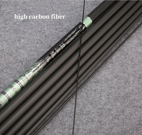3.6M-7.2M Telescopic Fishing Rod High Carbon Portable Super Hard Stream Rod Pole - Picture 4 of 52
