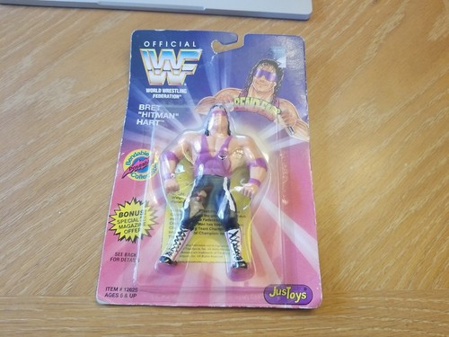 WWF Bret Hitman Hart Bend ems Hit Man JusToys 1994...