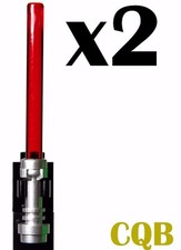 NEW LEGO - Weapon - Star Wars - Light Saber x 2 Trans Red - GENUINE LEGO
