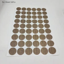 10 Sheet Self-adhesive Screw Covers Caps Hole Stickers Furniture PVC 21mm