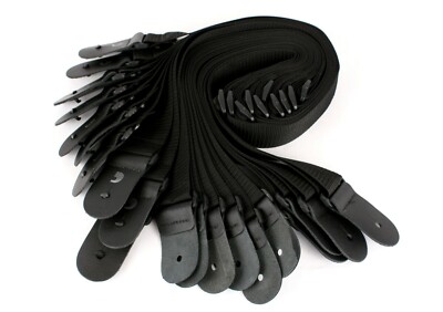 BULK LOT 10 PLANET WAVES Black Polypropylene GUITAR BASS STRAPS 50mm PWS100
