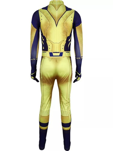 Kids Boys Deadpool Wolverine Cosplay Costume Jumpsuit Fancy Dress World Book Day - Picture 4 of 13