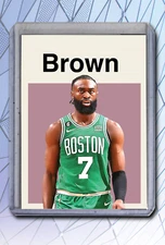 Jaylen Brown - Artist Signed Basketball Art Card 1/10