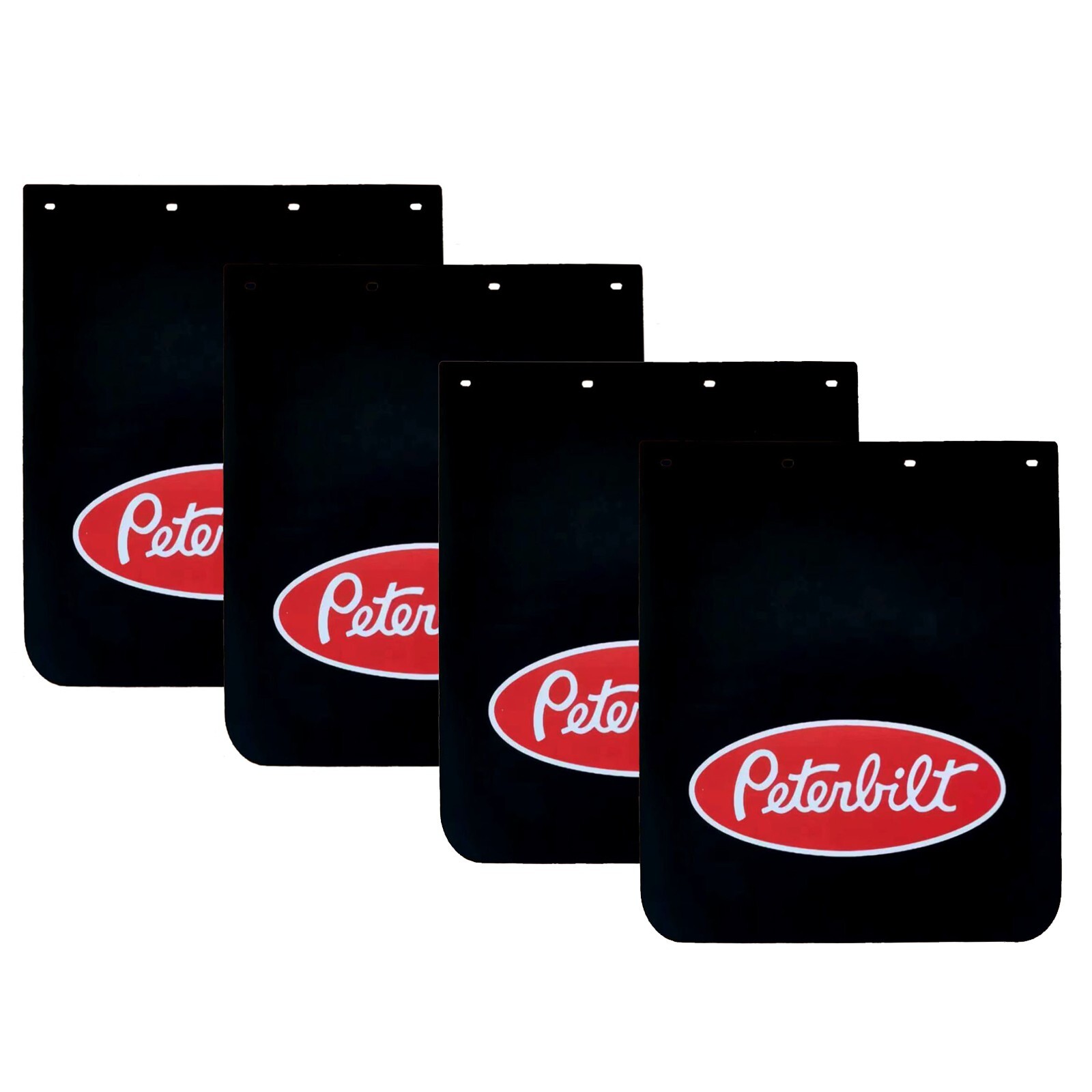 24x30 Heavy Duty Black Mud Flaps for Semi Trucks Trailers 2 Pairs-image