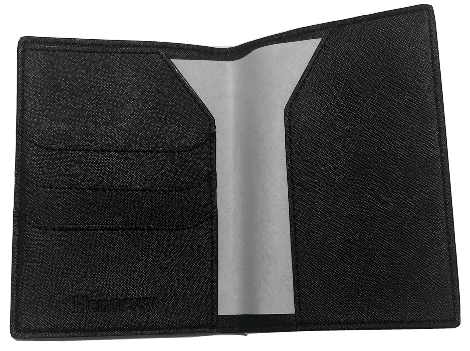 Hennessy Black Leather Passport Holder Cover ID 4-Pack-image