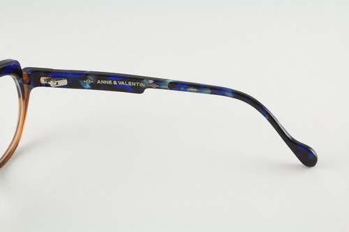 Authentic Anne et Valentin D-SIGN 1400 48mm Brown Blue Marble Cat Eye France - Picture 5 of 5