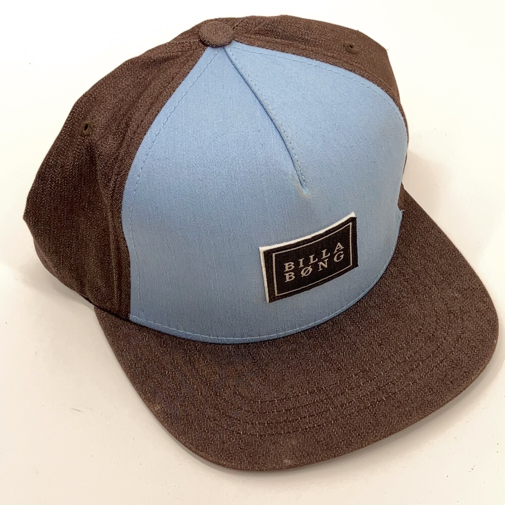 Billabong Surf Hat Rectangle Patch Flat Brim Snap… - image 1