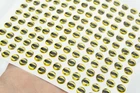 3mm 4mm 5mm 6mm 7mm Gold Snake Pupil Eyes 3D Holographic Fishing Lure Eyes