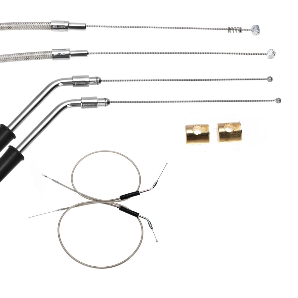 Sportster 12" Bars Extended Cable Kits Brake Line Clutch Cable Throttle